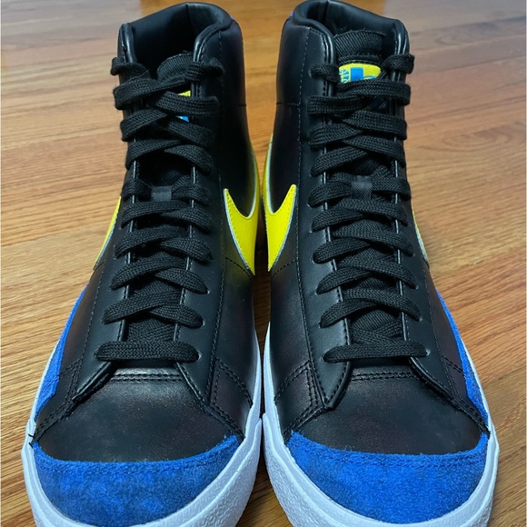 NIKE BLAZER MID '77 VINTAGE SHOES PEACE LOVE & BASKETBALL MENS SZ 9.5 DC1414 001 - Picture 9 of 12